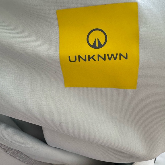 UNKNWN Women's Athletic Shorts - Gray and White - Picture 3 of 4